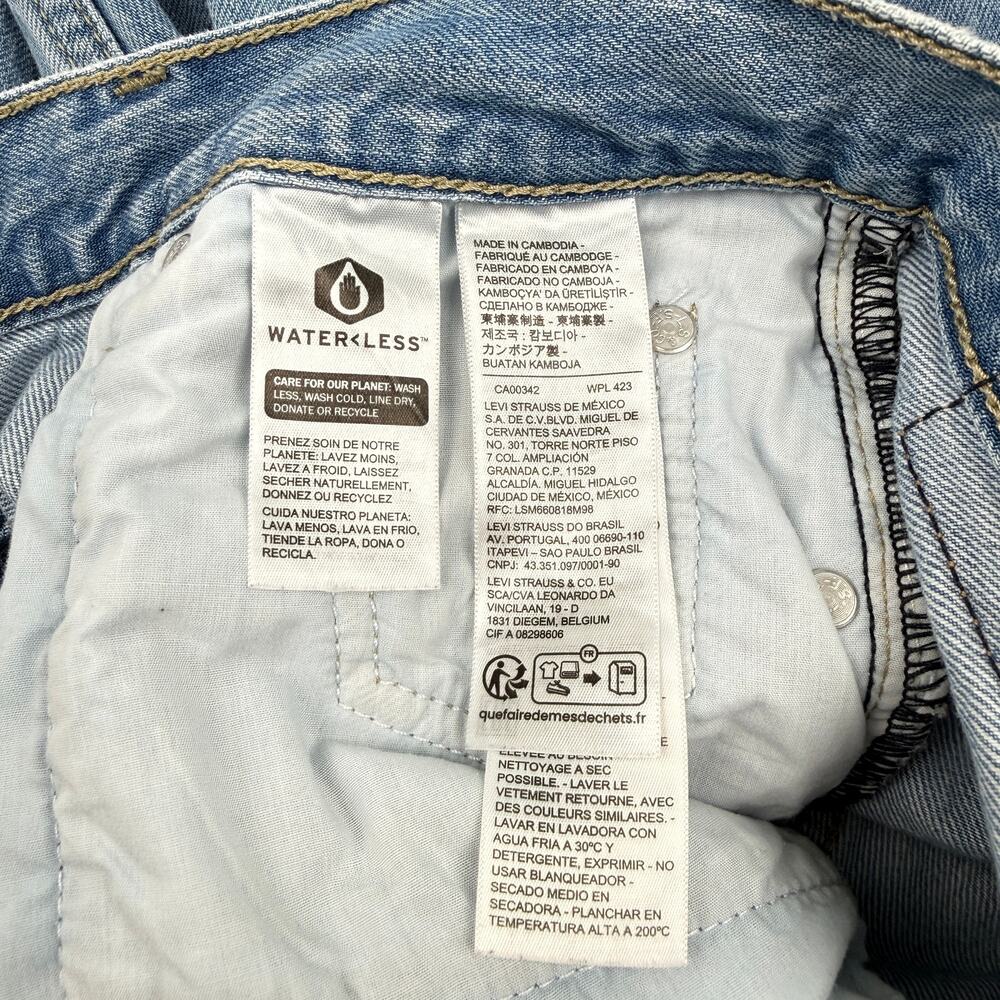 Levi's Low Pro Straight Jeans W28 Light Wash 90s Y2K Vibes Straight Leg - Picture 8 of 14